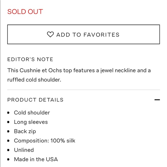 Cushnie et Ochs Cold Cut Out Shoulder Top - Picture 6 of 7